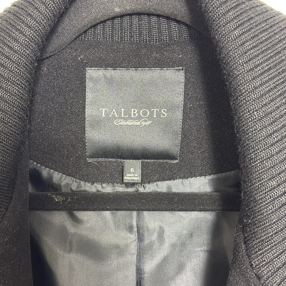 Talbots Wool blend Black Jacket szS/PM - Picture 7 of 10
